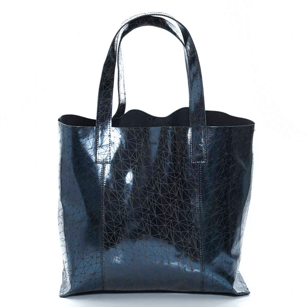 Дамска чанта от естествена италианска кожа модел ESTER blue L